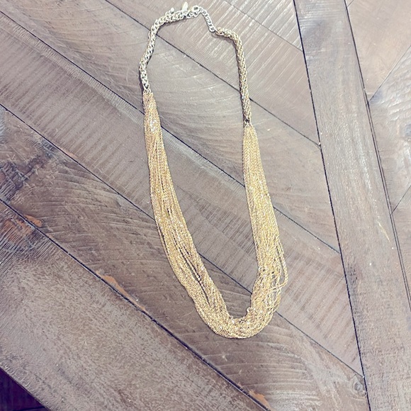 Beautiful Ann Taylor multi chain gold necklace - Picture 1 of 5